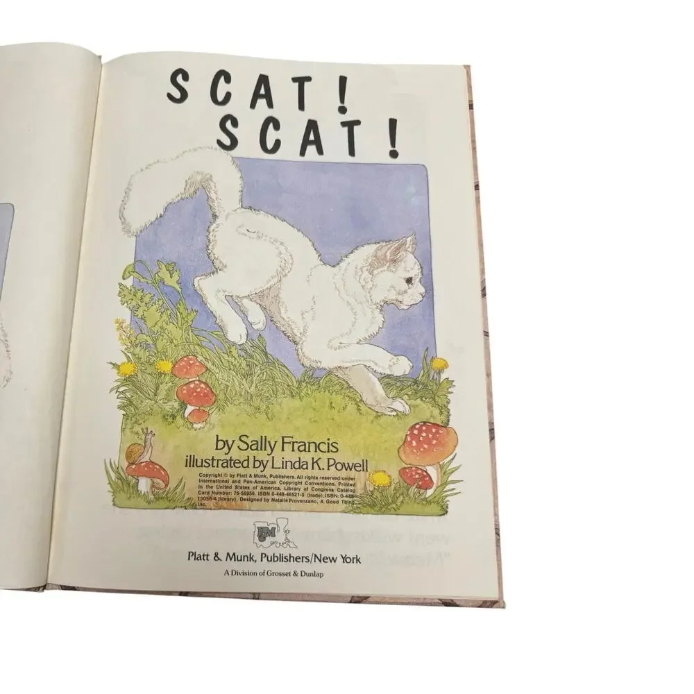 Vintage A Cricket Book Scat! Scat! Sally Francis